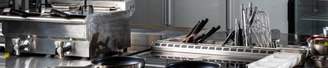 Professional kitchen in restaurant