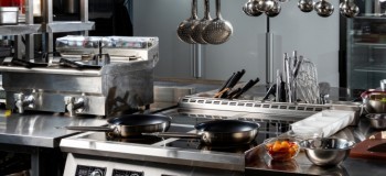 Professional kitchen in restaurant